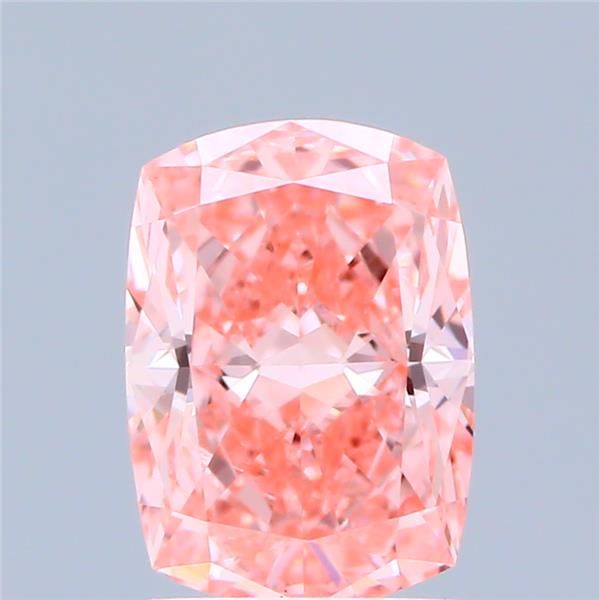 1.48 CT Fancy Vivid Pink CUSHION MODIFIED