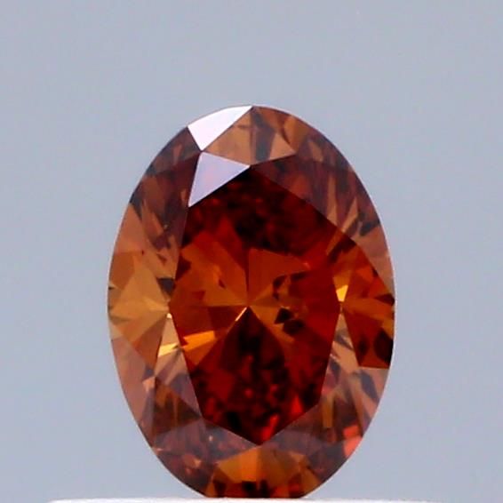 0.32 CT Fancy Vivid Orange OVAL