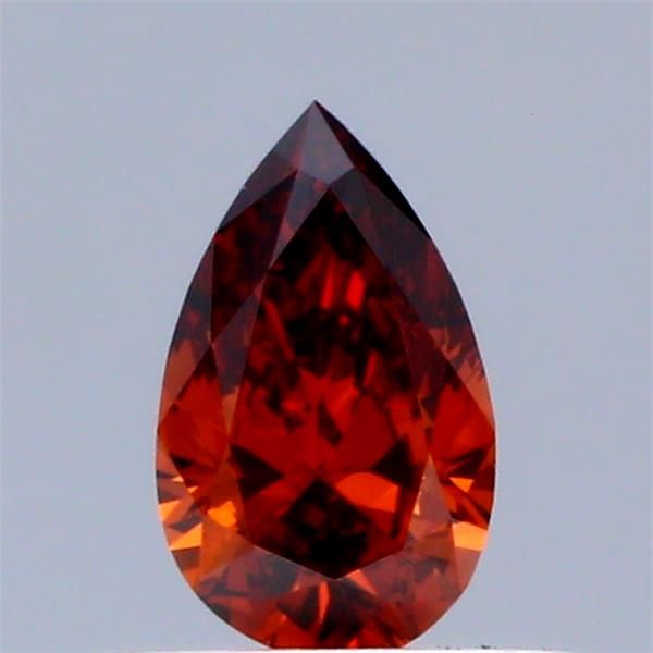 0.32 CT Fancy Vivid Orange PEAR