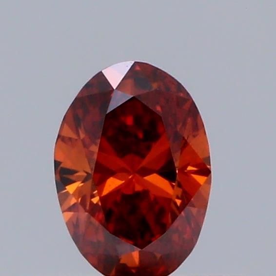 0.32 CT Fancy Deep Orange OVAL