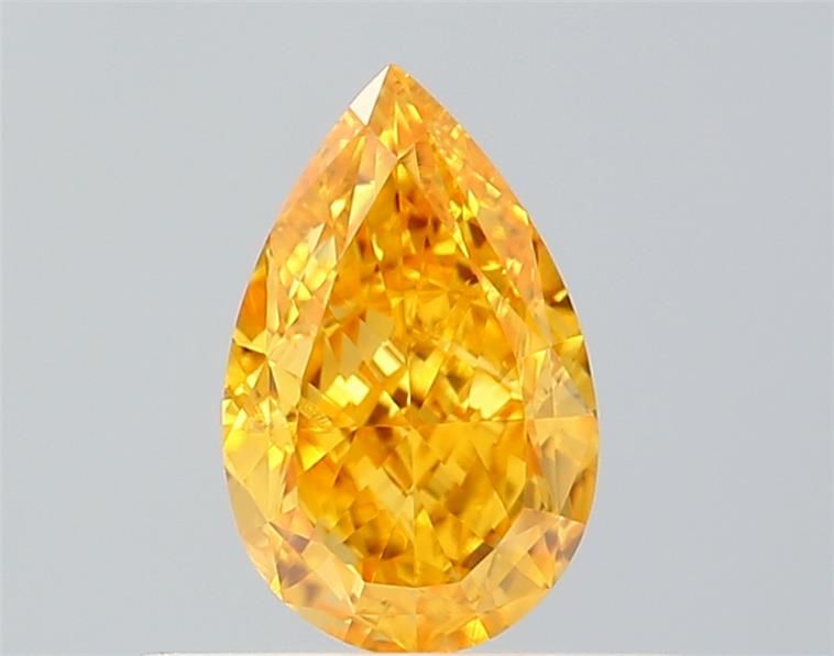 Diament 0.5 ct Fancy Vivid Yellow Orange/SI2