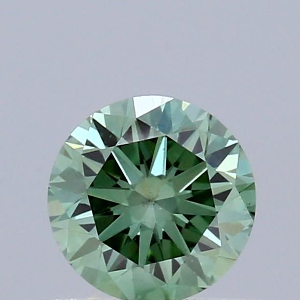 0.5 CT Fancy Vivid Green ROUND