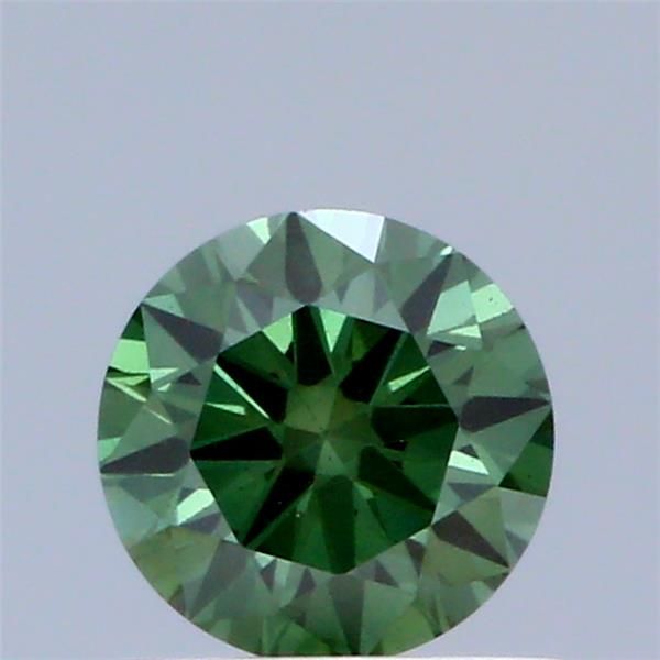 0.54 CT Fancy Vivid Green ROUND