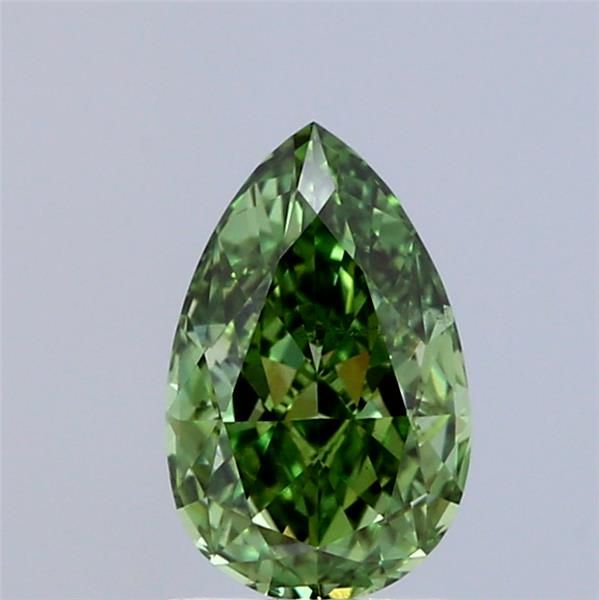 1.06 CT Fancy Vivid Green PEAR