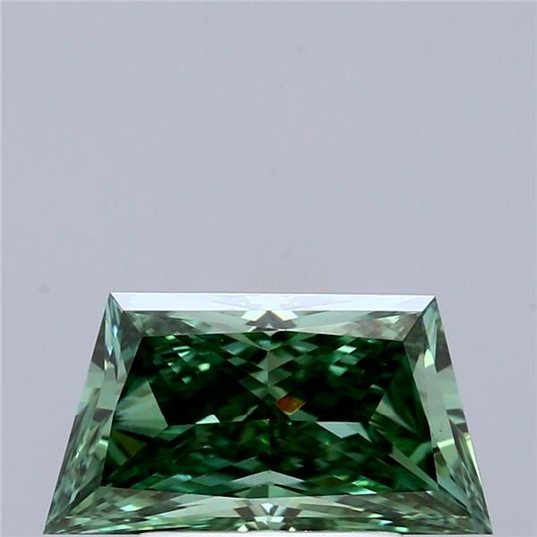 0.8 CT Fancy Vivid Green HEXAGONAL