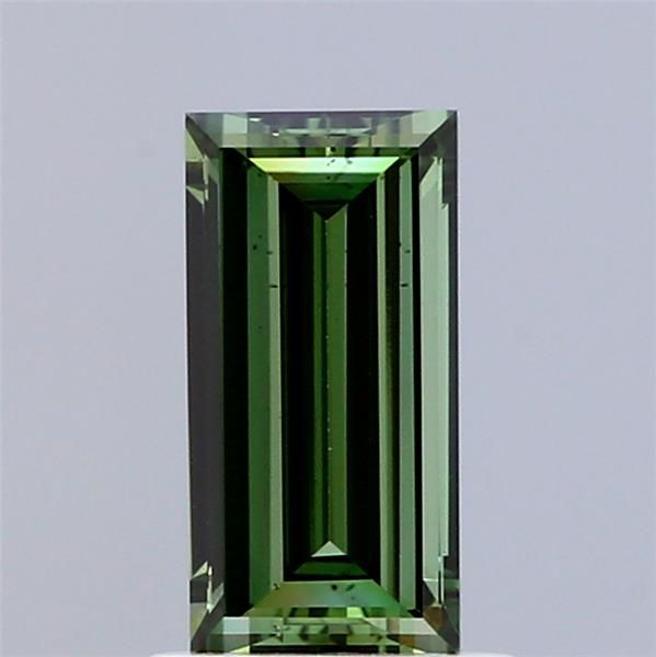 1.05 CT Fancy Vivid Green BAGUETTE