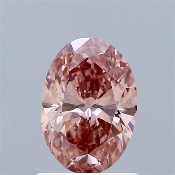 1.02 CT Fancy Intense Brownish Pink OVAL