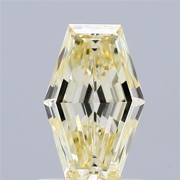 0.82 CT Fancy Light Yellow HEXAGONAL