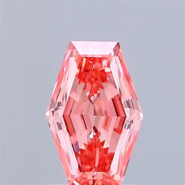 0.86 CT Fancy Vivid Pink HEXAGONAL