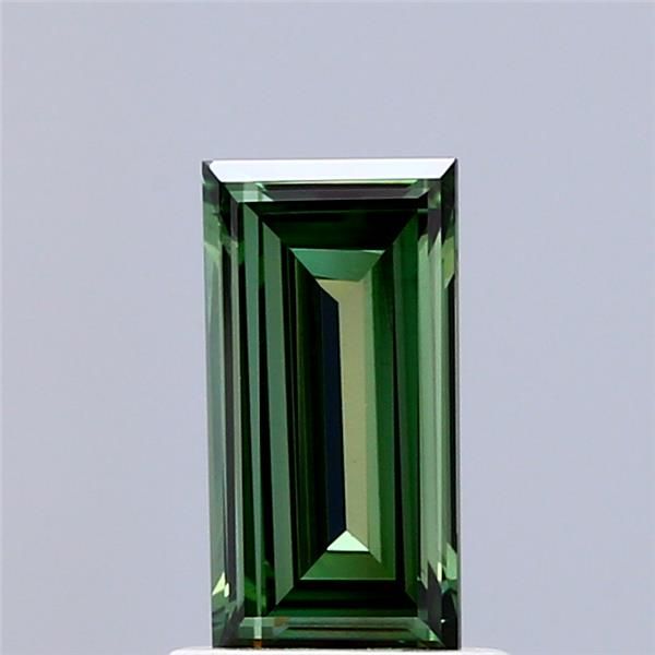 0.94 CT Fancy Vivid Green BAGUETTE