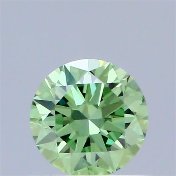 0.46 CT Fancy Vivid Green ROUND