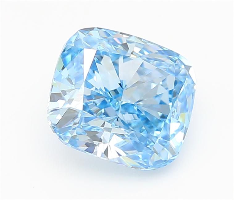 1.05 CT Fancy Vivid Blue CUSHION MODIFIED