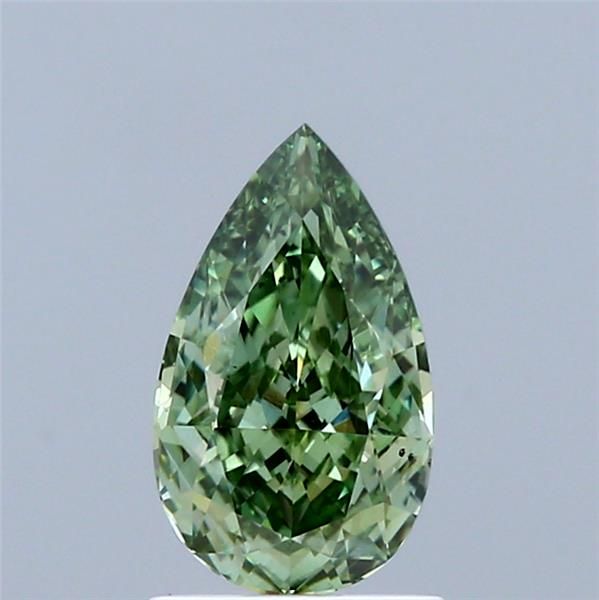 1.06 CT Fancy Vivid Green PEAR