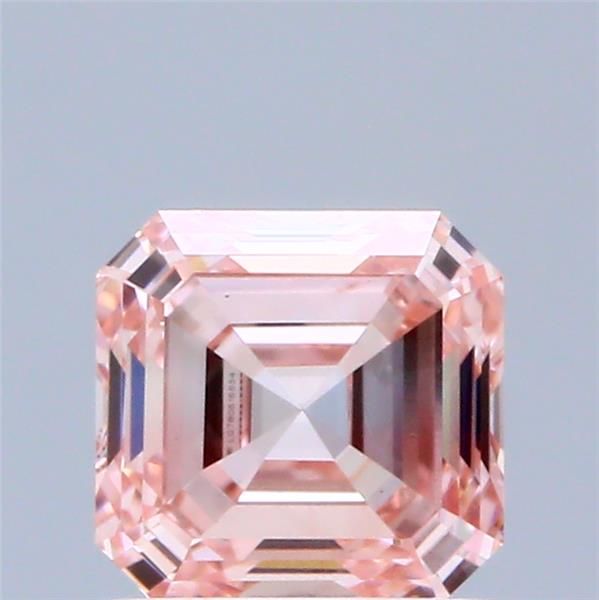 1.0 CT Fancy Intense Pink ASSCHER