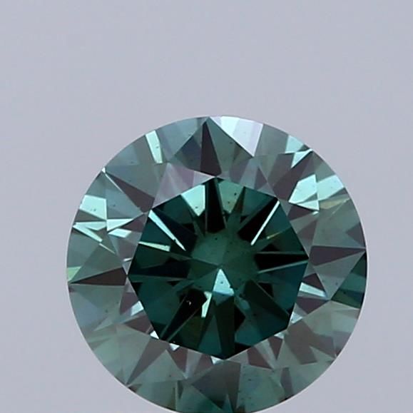 1.03 CT Fancy Vivid Green ROUND