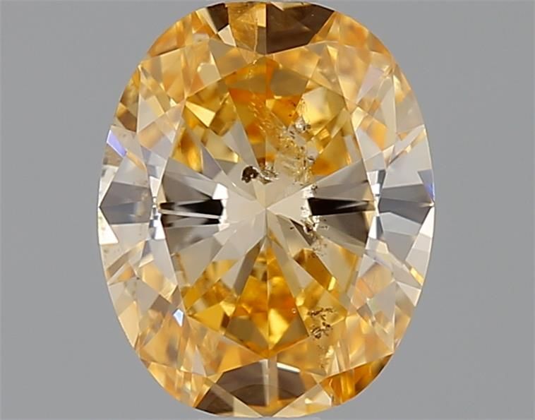 Diament 0.67 ct Fancy Intense Orange Yellow/FL