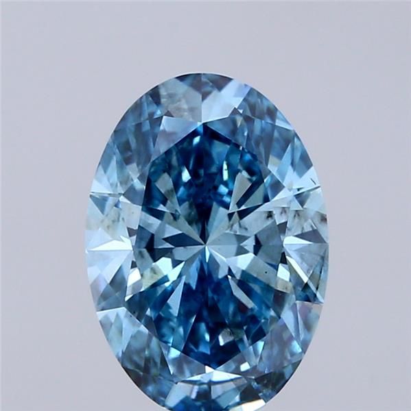 2.08 CT Fancy Vivid Blue OVAL