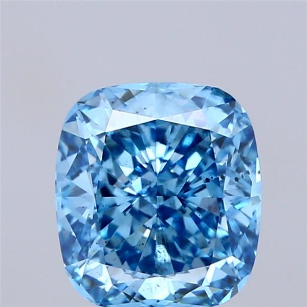 2.24 CT Fancy Vivid Blue CUSHION MODIFIED