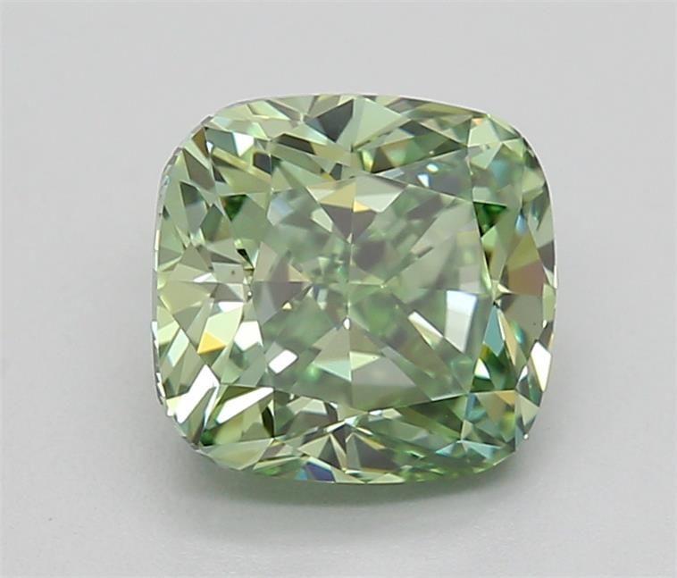 1.5 CT Fancy Vivid Green CUSHION MODIFIED
