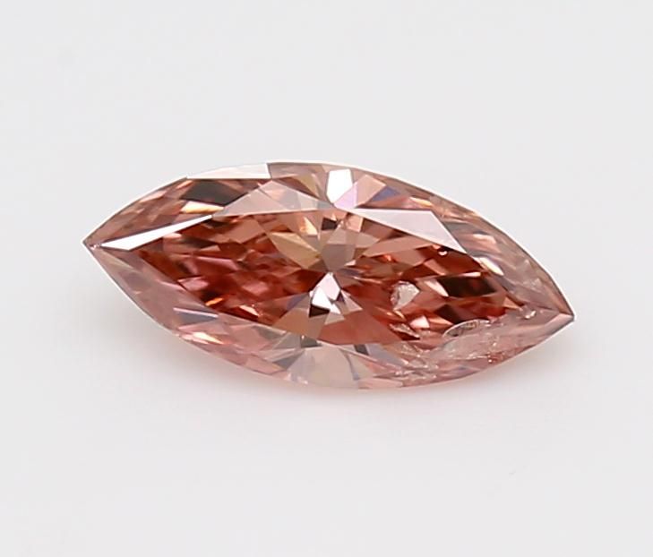 Diament 0.23 ct Fancy Intense Orangey Pink/