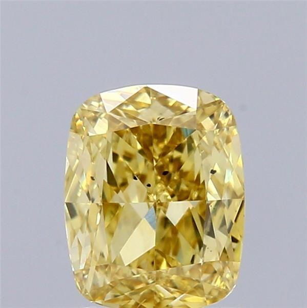 1.07 CT Fancy Intense Yellow CUSHION MODIFIED