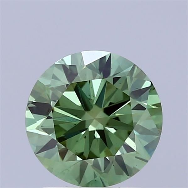 1.5 CT Fancy Vivid Green ROUND