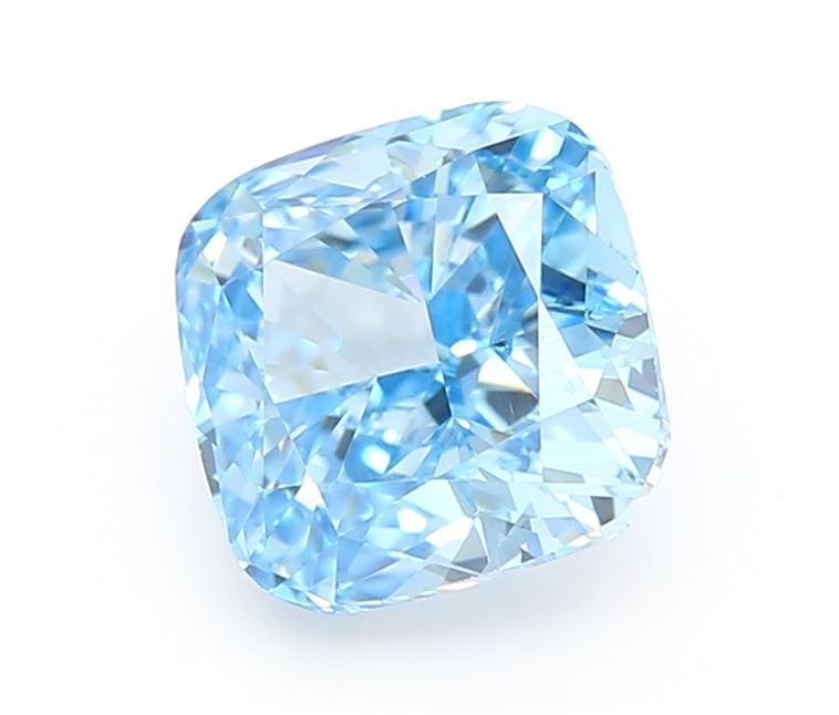 1.04 CT Fancy Vivid Blue CUSHION MODIFIED