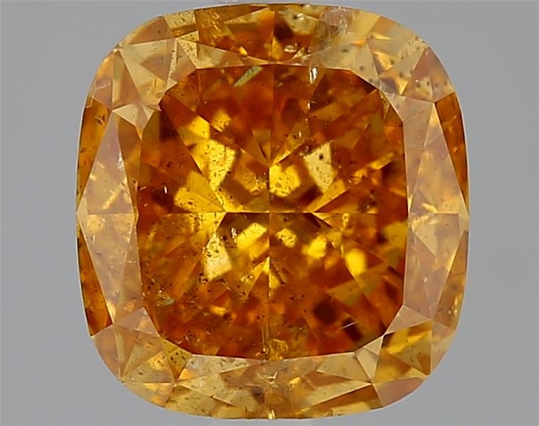 Diament 2.5 ct Fancy Vivid Yellow Orange/I1