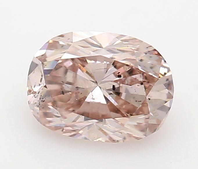 Diament 0.59 ct Fancy Brownish Orangey Pink/