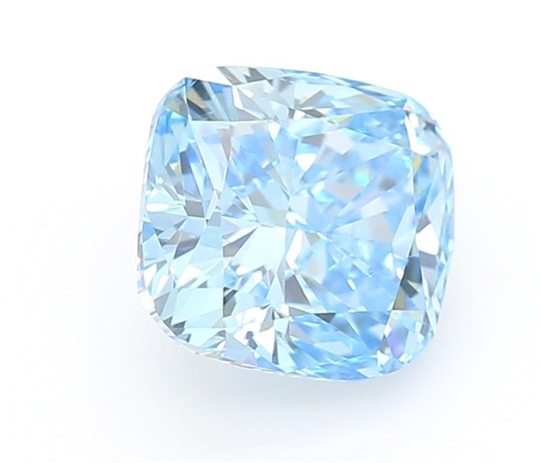 1.09 CT Fancy Vivid Blue CUSHION MODIFIED