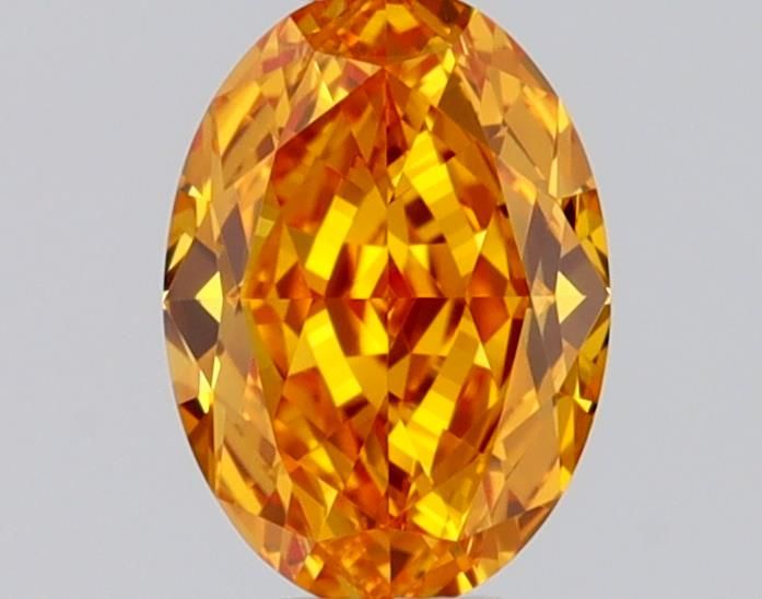 Diament 0.32 ct Fancy Vivid Yellow Orange/VVS1