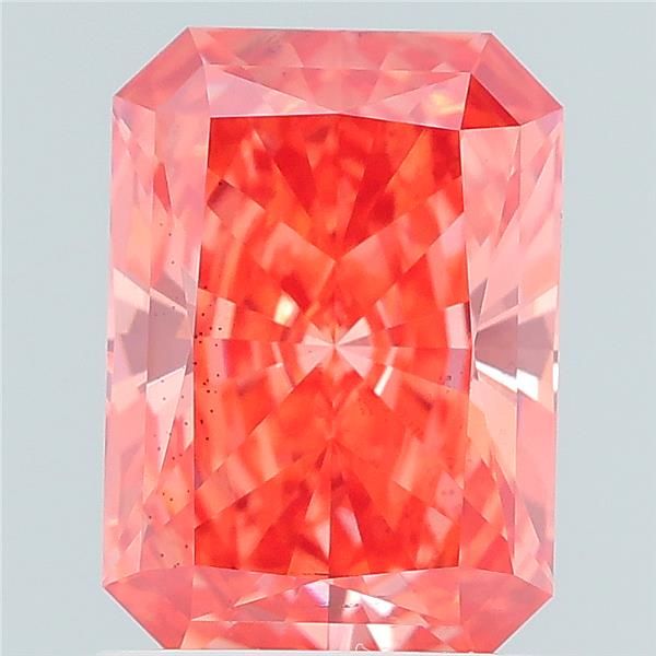 1.39 CT Fancy Vivid Orange Pink RADIANT