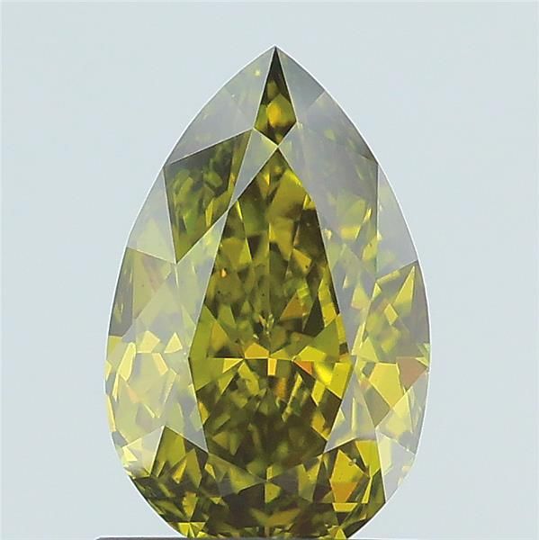1.16 CT Fancy Vivid Green PEAR