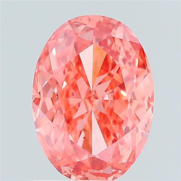1.08 CT Fancy Vivid Pink OVAL