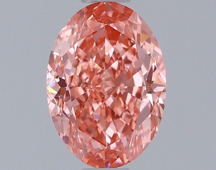 0.92 CT Fancy Vivid Pink OVAL