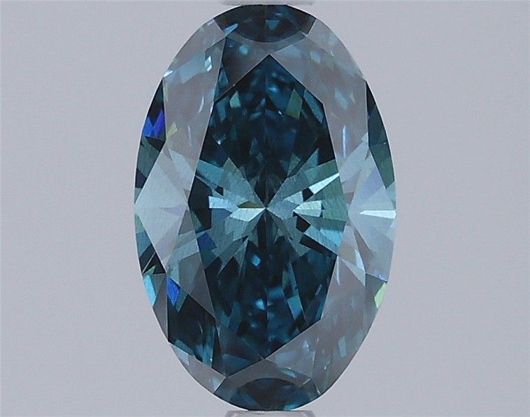 1.08 CT Fancy Vivid Blue OVAL