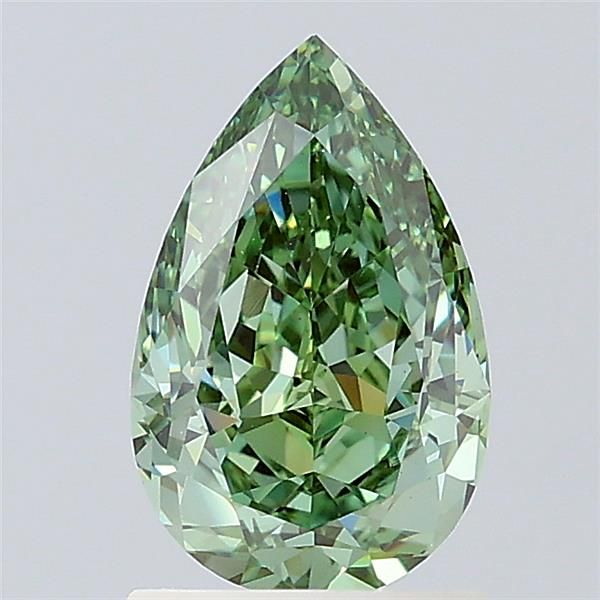 1.61 CT Fancy Vivid Green PEAR