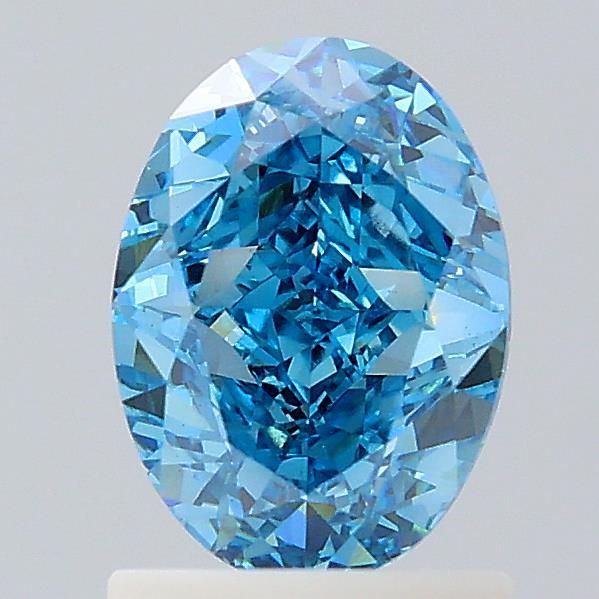 1.51 CT Fancy Vivid Blue OVAL
