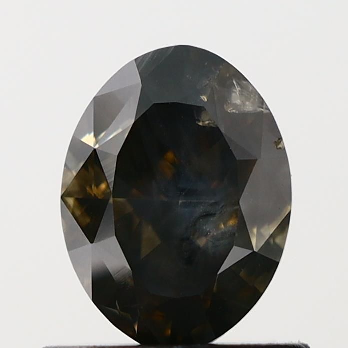 Diament 1.01 ct Fancy Dark Gray/I2