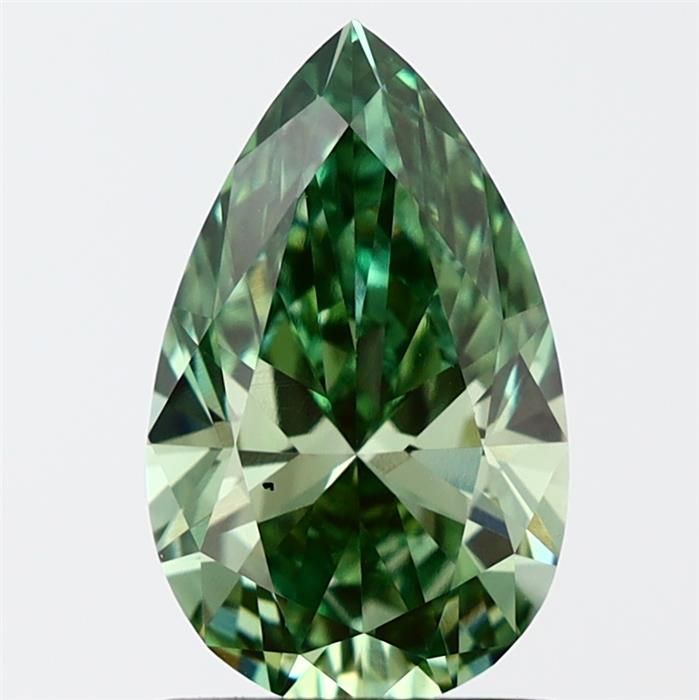 1.45 CT Fancy Vivid Green PEAR