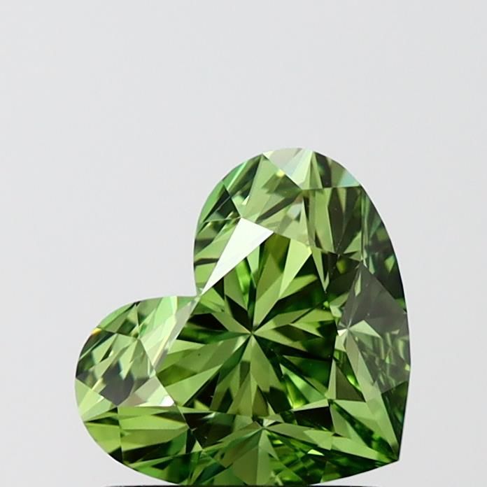 1.43 CT Fancy Vivid Green HEART