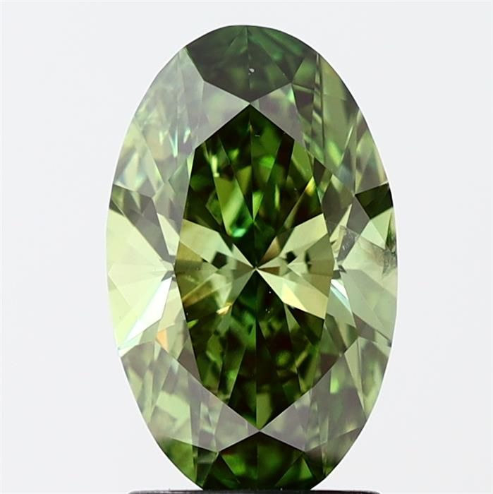 2.0 CT Fancy Vivid Green OVAL