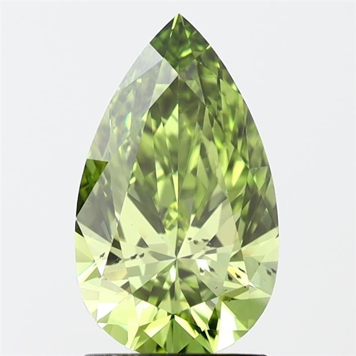 1.81 CT Fancy Vivid Green PEAR