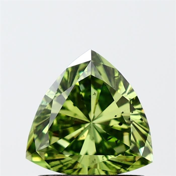 1.12 CT Fancy Vivid Green TRIANGULAR