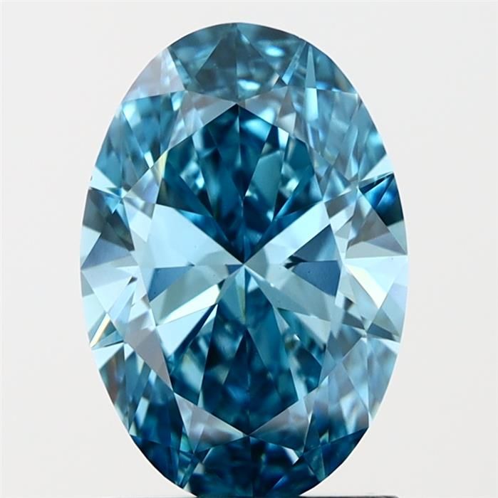 1.5 CT Fancy Vivid Blue OVAL