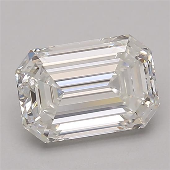 Diamant Émeraude 1.54 ct - Couleur G - Pureté VVS2