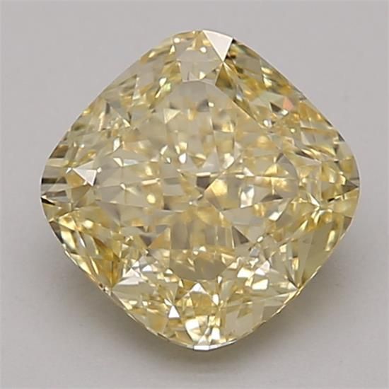 1.43 CT Fancy Intense Yellow CUSHION MODIFIED