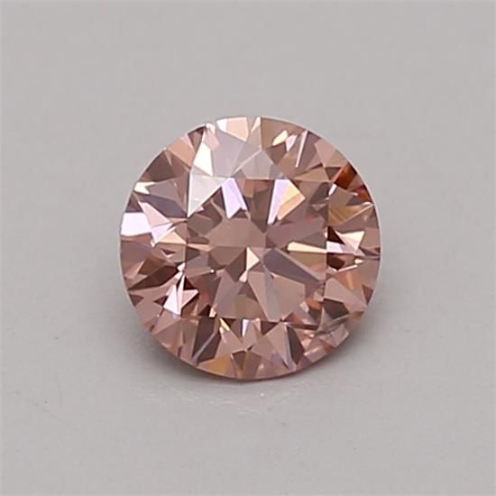 0.37 CT Fancy Intense Pink Orange ROUND