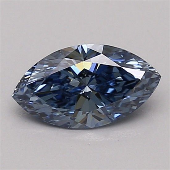 0.56 CT Fancy Vivid Blue MARQUISE