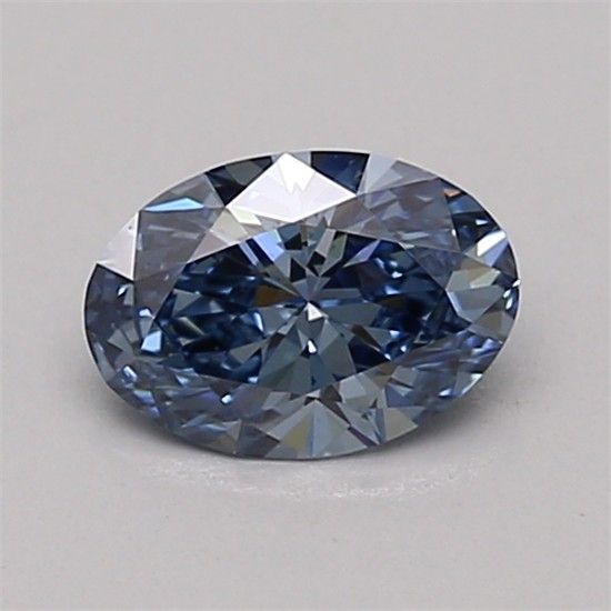0.49 CT Fancy Vivid Blue OVAL
